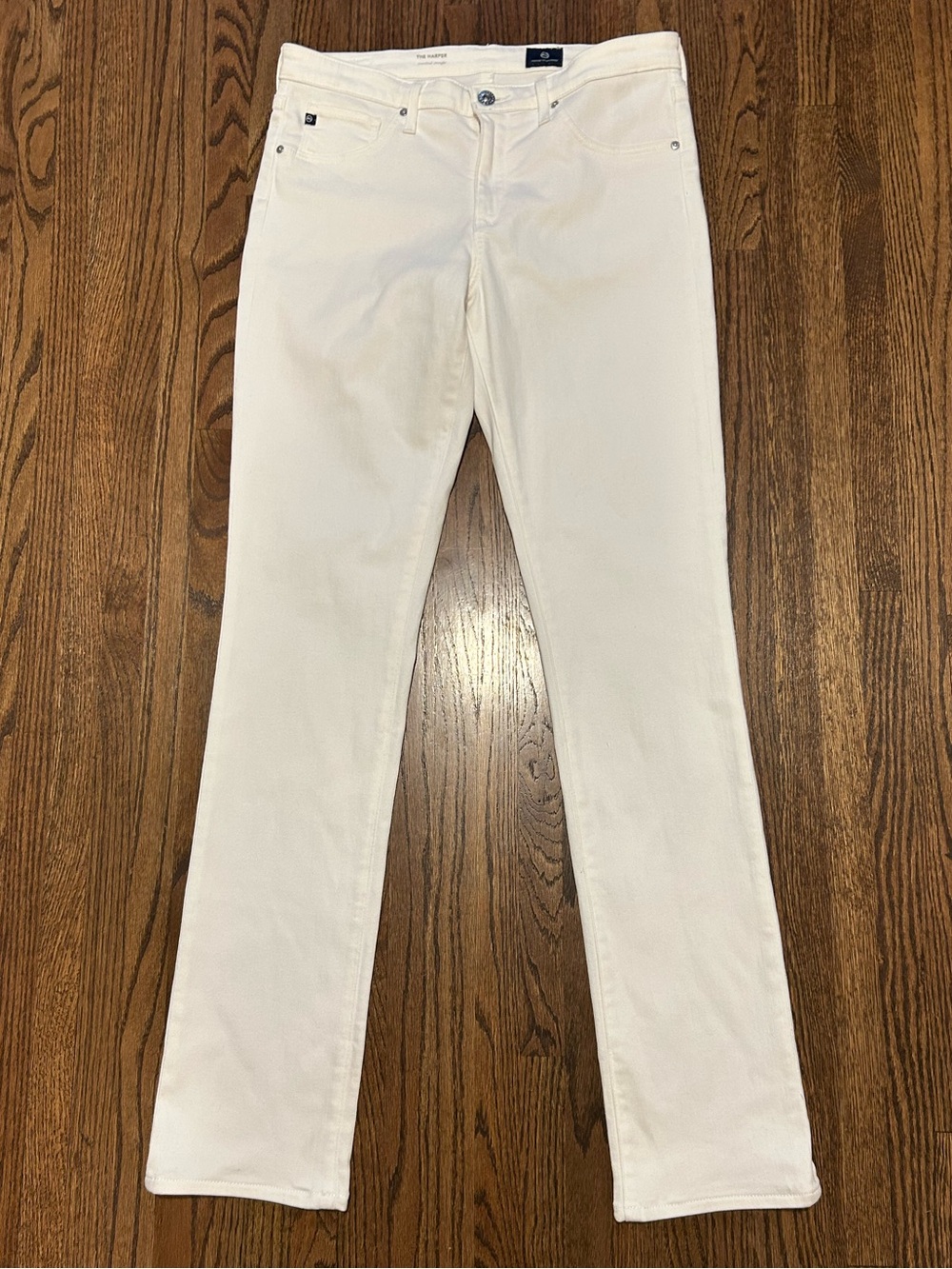 AG Adriano Goldschmied The Harper Essential Straight White Jeans Women’s 29R